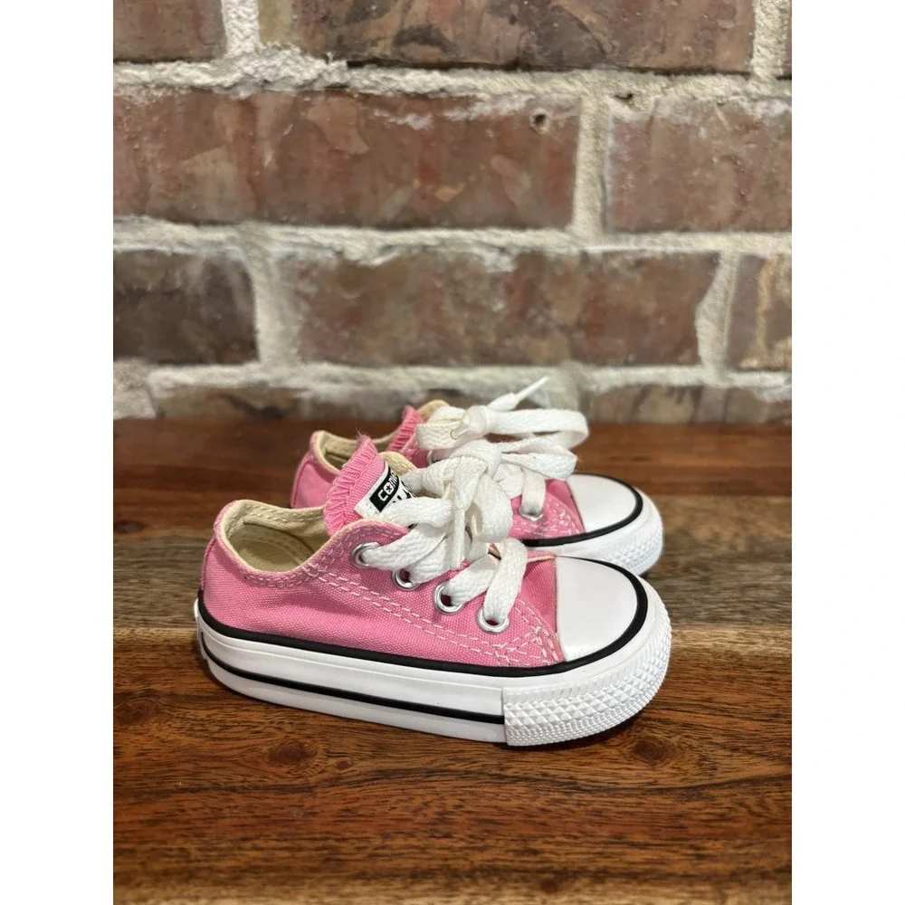 Shoes Sneakers Converse All-Star Pink Baby Size 3c Toddler Girls PRE-OWNED GREAT
